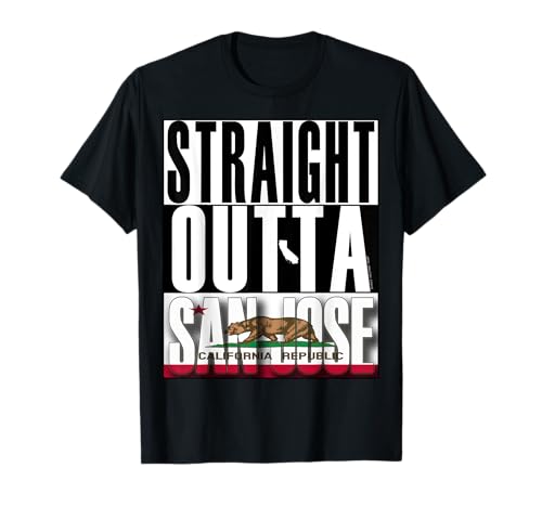 Straight Outta San Jose di Merch Creation Studio Maglietta