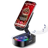[Modo Bluetooth con Inducción] El altavoz bluetooth pequeño tiene un alcance máximo de 10 metros, pero no se pueden realizar llamadas con el móvil en este modo. En comparación con el modo Inducción, el parlante bluetooth ofrece una mejor calidad de sonido, por lo que se recomienda para escuchar música y ver vídeos; en el modo Inducción se pueden recibir llamadas y escuchar podcasts.