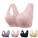 Daisy Bra Front Closure, Front Snaps Button Bras Women, Convenient Front Button Bra for Seniors (Pin