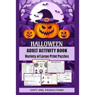 Halloween Adult Activity Book