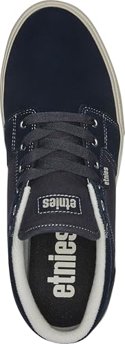 Image of Etnies Barge LS - Classic Skate Look, Slim Vulcanized Silhoutte, Hefty Armored Collar, Reinforced Vulc - Blue /Navy - 9