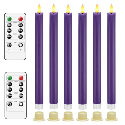 Bougies LED sans flamme fonctionnant sur batterie télécommande incluse