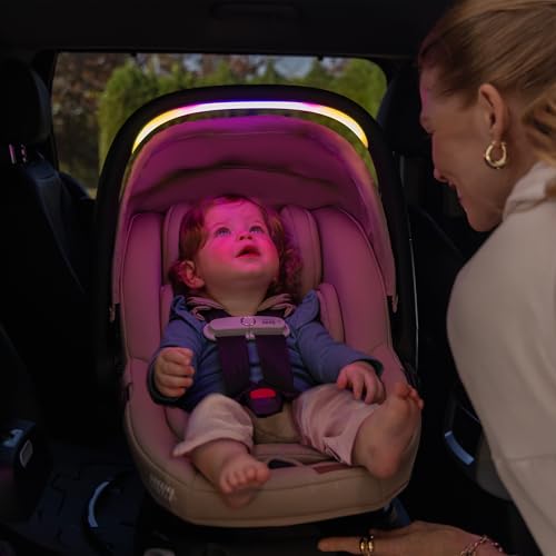 Image of Evenflo Shyft Intuiti+ Travel System Featuring Revolve180 LiteMax NXT Preemie and Infant Car Seat with SensorySoothe and Green & Gentle (Agate Purple)
