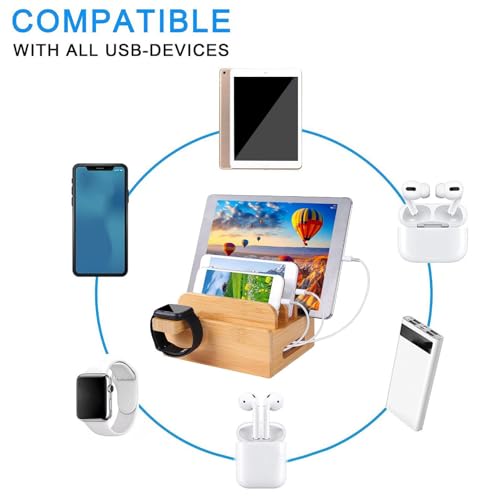 Estación de carga multifuncional que elimina el caos de cables en tabletas y móviles 5
