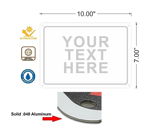 custom signs outdoor metal for home office business personalized door porch delivery man cave shop garage street for outside or inside use our metal signs are uv printed solid aluminum 10x7 inches header box