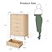 ADORNEVE Fluted Dresser for Bedroom,Tall Modern Chest of Drawers with 5 Drawers, Vertical Dressers,Wood Closet Clothes Storage Organizer for Living Room, Hallway, Natural Oak