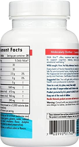 Nordic Naturals DHA Xtra 60 Softgels, Strawberry