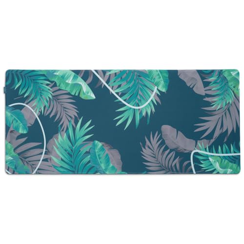 ONEofZERO Large Premium Desk Pad for Home, Office and Gaming, Anti-Slip Rubber Bottom Computer Desk Mat, Boundless and Sound Dampening, Nightshade Blue 35.4 (W) x 15.7 (L)