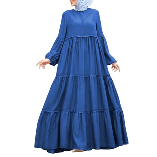 Abaya robe islamique fluide et respirante pour les loisirs quotidiens