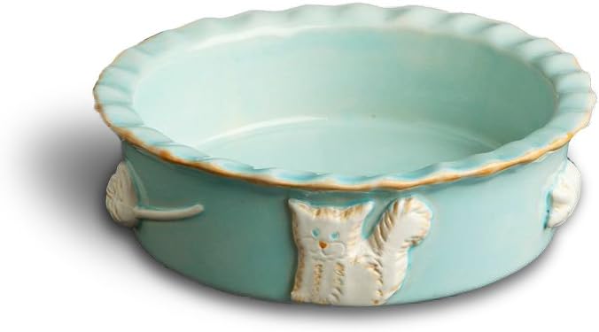 PCBS3004 Sky Blue Cat Food/Water Bowl