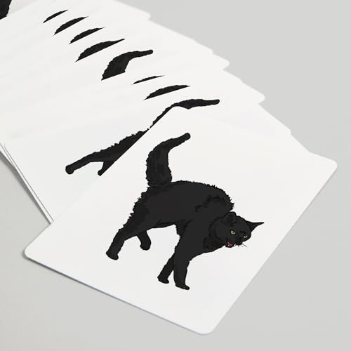 Lantern Press Black Cat, Baraja de 52 Cartas Poker miniatura 5