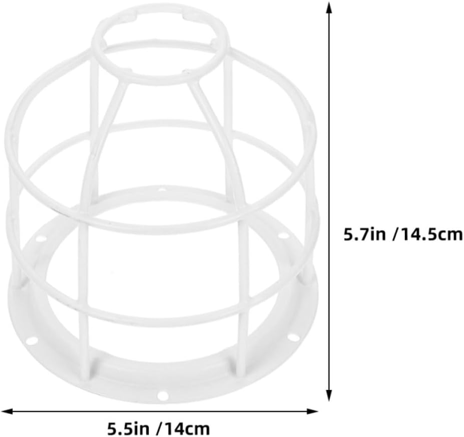 KALLORY 2pcs Metal Lamp Guard Wire Mesh Light Bulb Safety Cage Anti-collision Design for Industrial and Warehouse Use, Iron Material Heat Dissipation and Bulb Breakage Prevention
