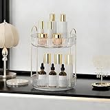 🫧【Grande Capacité à 2 Couches】 : Il peut être utilisé pour stocker le parfum, le vernis à ongles, le rouge à lèvres, le fard à joues en poudre, l'ombre à paupières, le maquillage de base, la poudre de maquillage et les outils de beauté des ongles, ainsi que le nettoyant pour le visage et d'autres articles de toilette pour répondre à vos besoins quotidiens, tout en économisant jusqu'à 90% de l'espace de bureau pour vous, Il peut être librement désassemblé et utilisé comme une couche.