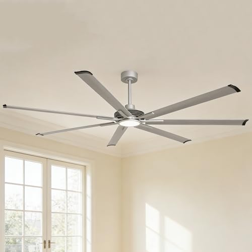 HVLS Industrial Ceiling Fan, 84 Inch Ceiling Fan with Light