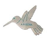 Humming Bird Magnet (Silver) Decorative Metal Refrigerator Magnet Southwest Gift Idea - Arizona...