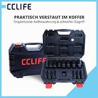 CCLIFE Schlagschrauber Nüsse Set, Schlagnuss set 1/2 zoll, 14 tlg, 10–32mm – Ansicht 5