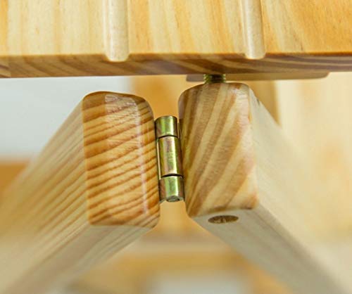 Échelle pliante multifonction 3 marches avec tabouret de bar en bois - 4