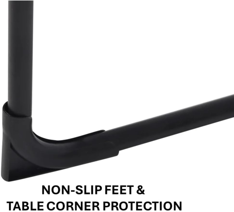 J&V TEXTILES Rectangle Portable Folding Table with Handle (Driftwood, 2.63 Feet)