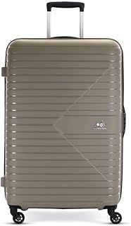 American Tourister Kamiliant Polypropylene 66 cms Grey Hardsided 4 Wheels Spinner Suitcase with TSA Lock Check-in Luggage,Medium (Timber Grey)