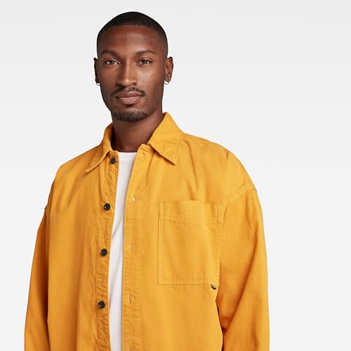 Miniatura 6 de G-Star Para Hombre Camisa Boxy Fit , Amarillo Dull Yellow Gd D23007-C436-D849 , L
