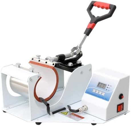 PRENSA TÉRMICA BRANCA PARA SUBLIMAÇÃO EM CANECAS SQUEEZES COPOS -...