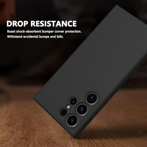 Image of for Samsung Galaxy S24 Ultra Case Black, Scratch Resistant with Soft Touch, Slim Thin Phone Cover for Samsung Galaxy S24 Ultra