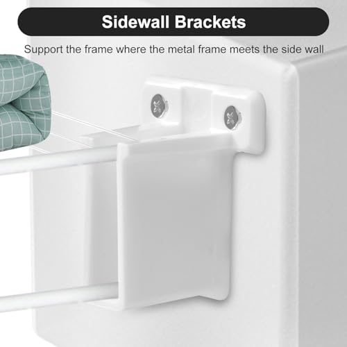 Lasuroa 1027665 8Pcs Wire Shelf End Brackets thumb #4