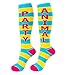 Party Animal Knee High Striped Tube Socks