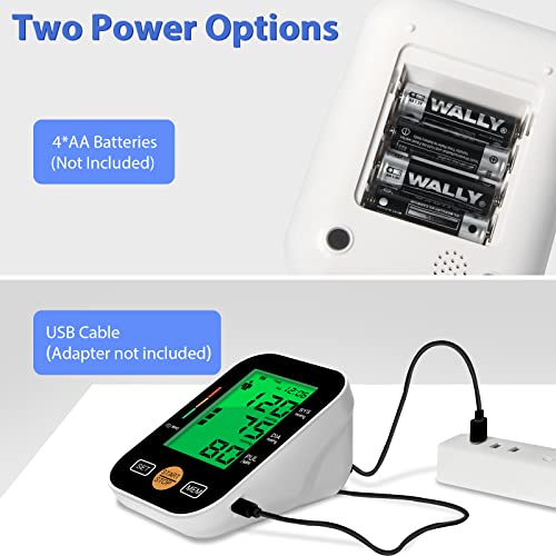 Greatpro Automatic Blood Pressure Monitor Upper Arm With 4.2'' Large Display/3 Color Backlit/Voice Broadcast/ 22-42Cm Wide Cuff /2 Users, Blood Pressure Machine #TOP5