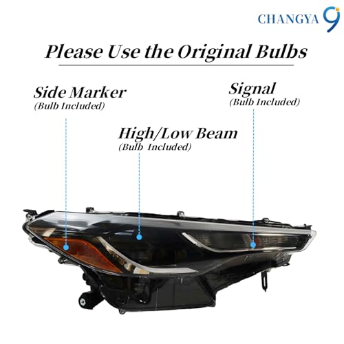 CHANGYA9 Headlight Fit For 2022 2023 Base Trim Toyota Corolla Cross L/LE Headlight Headlamp （Right Passenger） RH SIDE CY-COS22A04R LOW by CHANGYA9 - Used condition - Image 6