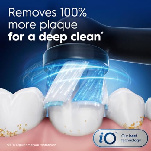 Oral-B iO Ultimate Clean Replacement Brush Heads, 5 Count, 4 Ultimate Clean + 1 Gum & Sensitive Black by Oral-B - Image 4