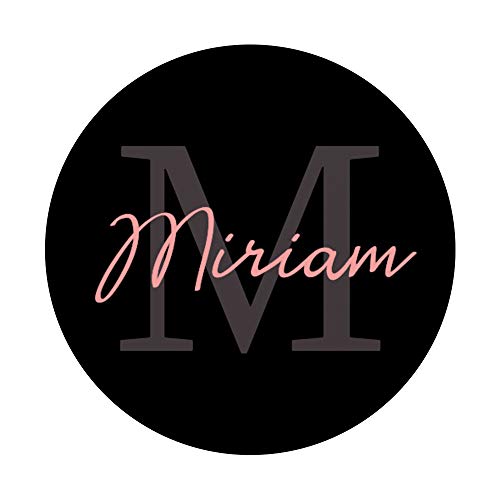 Miriam Nome Personalizzato Monogramma M Rosa
