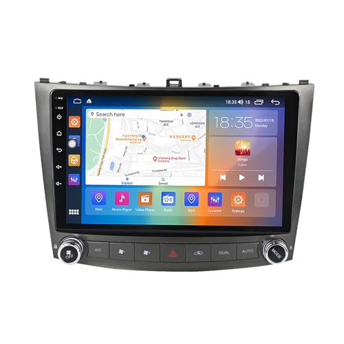 GOHEXA Android 13 Radio Coche Pantalla de 10 Pulgadas Radio 2 DIN para Lexus lS2005-2012 con Carplay Inalámbrico/Android Auto Bluetooth/WiFi/GPS/FM/RDS/USB+AHD Cámara (Size : M300S(3G+32G))