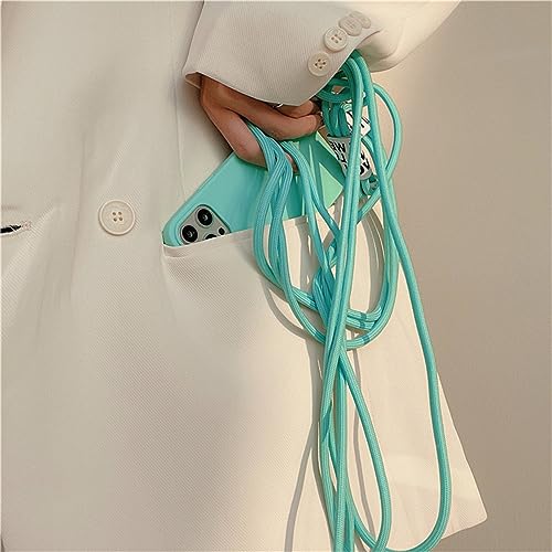 Colar tiracolo com cordão capa macia para Samsung Galaxy S22 S21 ultra S20 plus S20FE S21FE S10 Plus