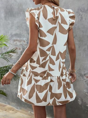 Image of SISKIN Women's 2025 Summer Beach Hobo Ruffle Trim Dresses Sleeveless Flowy Vocation Sun Dress Outfit Woman