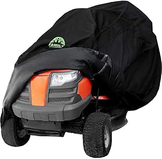 Family Accessories Waterproof Riding Lawn Mower Cover, Heavy Duty Water Resistant Garden Tractor