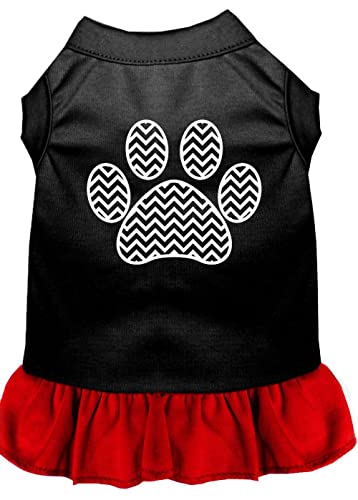 Robe patte de chien contre les irritations : motif chevron extensible