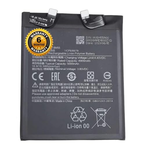 Image of Original BM55 Battery for Redmi 11 Pro /11 Ultra /5000 mAh 3.85V 19.3Wh Battery with 6 Month Warranty****(LR25)