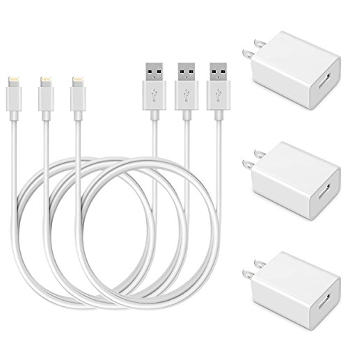 Uker Certified [2 Pack] 10 Feet & [2 Pack] 3 Feet Lightning to USB Cable for iPhone, iPad and iPod