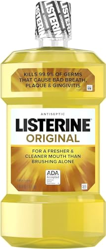 Listerine Original Intense Antiseptic Oral Care Mouthwash to Kill 99.9% of Germs that Cause Bad...