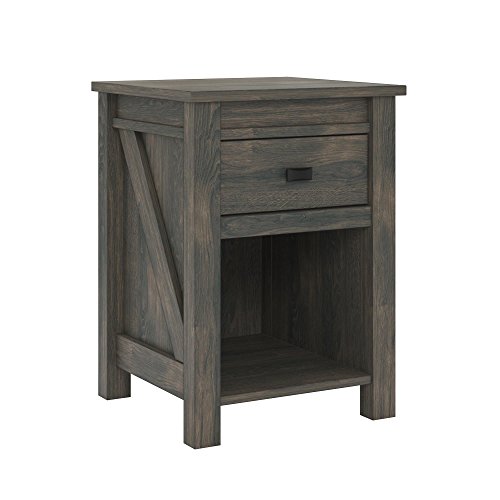 Ameriwood Home Farmington, Nightstand, Weathered Oak #TOP16