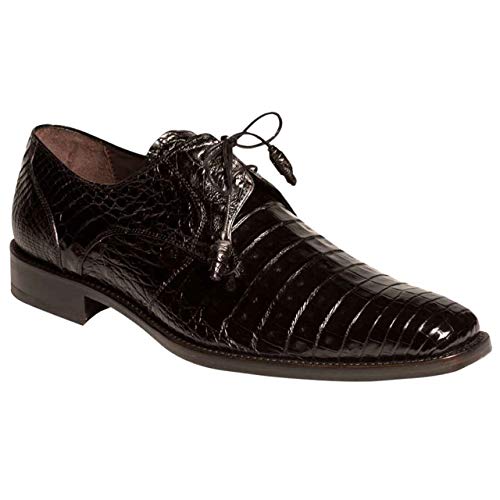 Mezlan Men's Crocodile Lace Up Anderson Black / 12 / Medium #TOP28