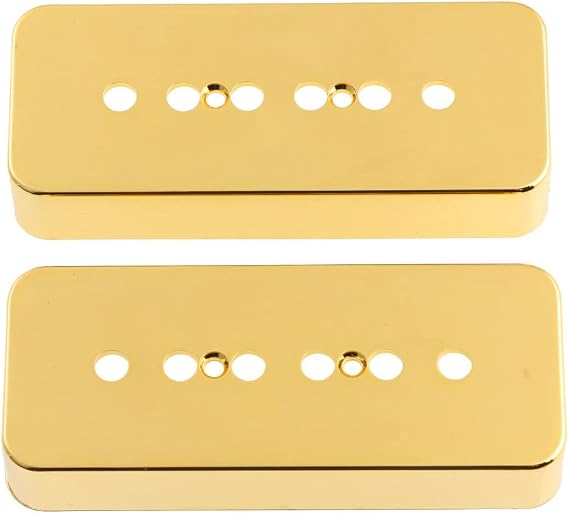 2PCS P-90 P90 Soap-bar Soapbar Pickup Covers Gold-Plated 50MM & 52MM Pole Spacing
