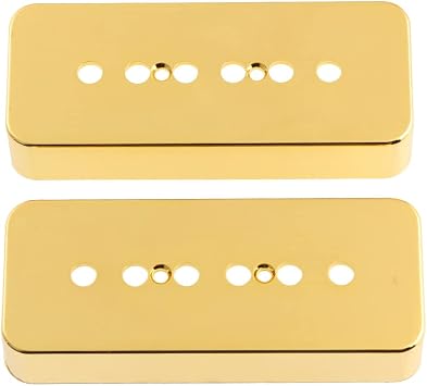 2PCS P-90 P90 Soap-bar Soapbar Pickup Covers Gold-Plated 50MM & 52MM Pole Spacing