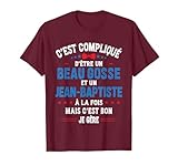 Cadeau original personnalisé prénom Jean Baptiste, cadeau anniversaire homme Jean Baptiste, cadeau drôle fête des pères beau papa Jean Baptiste, cadeau de Noël personnalisé pour beauf, cadeau copain Jean Baptiste humour, cadeau frangin Jean Baptiste.