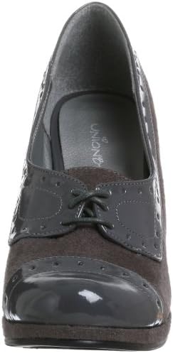 UNIONBAY Women's Punkster Oxford Platform Pump,Grey,8 M US | Image 1