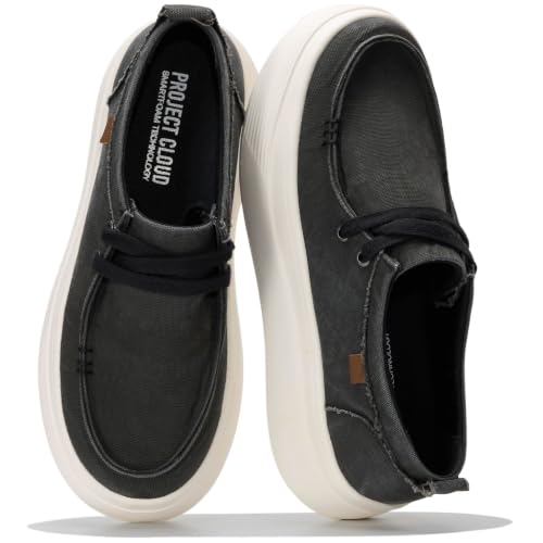 Image of Project Cloud Canvas Platform Loafers for Women Boat Shoes for Women (Dana)