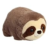 Aurora® Adorable Spudsters™ Spark Sloth Stuffed Animal - Round Shape Makes for Comforting Cuddles - Perfect for Kids All Ages and Animal Loving Adults - Brown 10.5 Inches