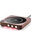 House Gem Mug Warmer – 36W Coffee Mug Warmer for Desk with Temperature Display, 2-12Hrs Auto Shut Off, Smart Candle Warmer – Ideal Coffee Gifts Accessories Keep Beverages Coffee Warmer (Wood) (Wood)