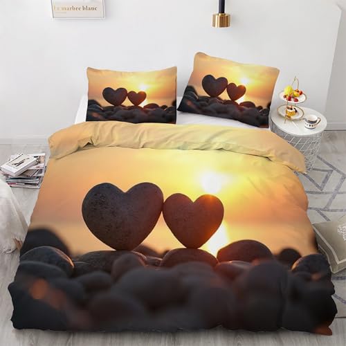 Housse de couette en microfibre douce 90x190 avec fermeture éclair pratique